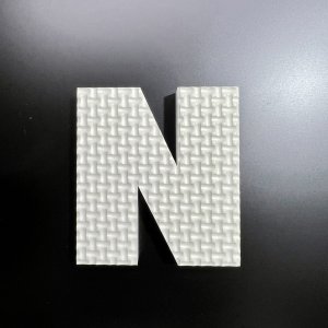 画像3: ジョイントマット素材の切り文字【N】（文字基本高さ70mm　厚み10mm） 