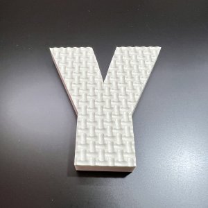 画像2: ジョイントマット素材の切り文字【Y】（文字基本高さ70mm　厚み10mm） 