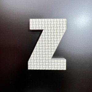 画像3: ジョイントマット素材の切り文字【Z】（文字基本高さ70mm　厚み10mm） 