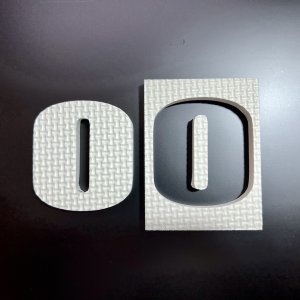 画像: ジョイントマット素材の切り文字【O】（文字基本高さ70mm　厚み10mm） 